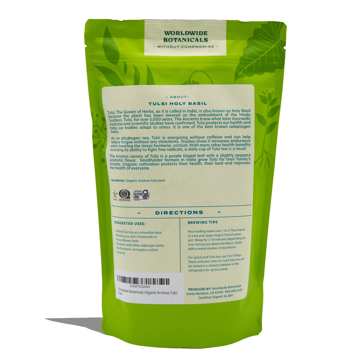 Organic Holy Basil Tea (8 Ounce)