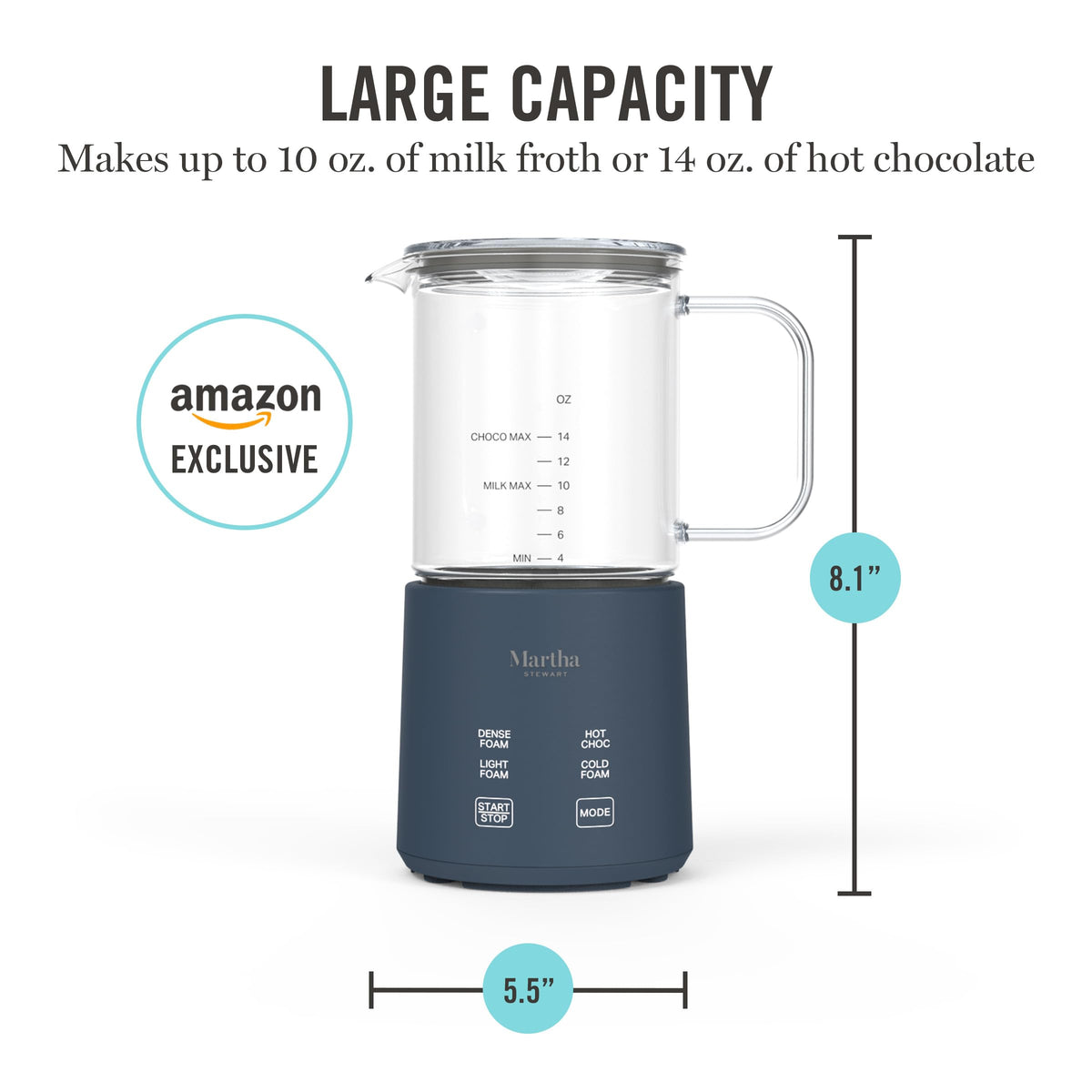 10oz Milk Frother & Steamer