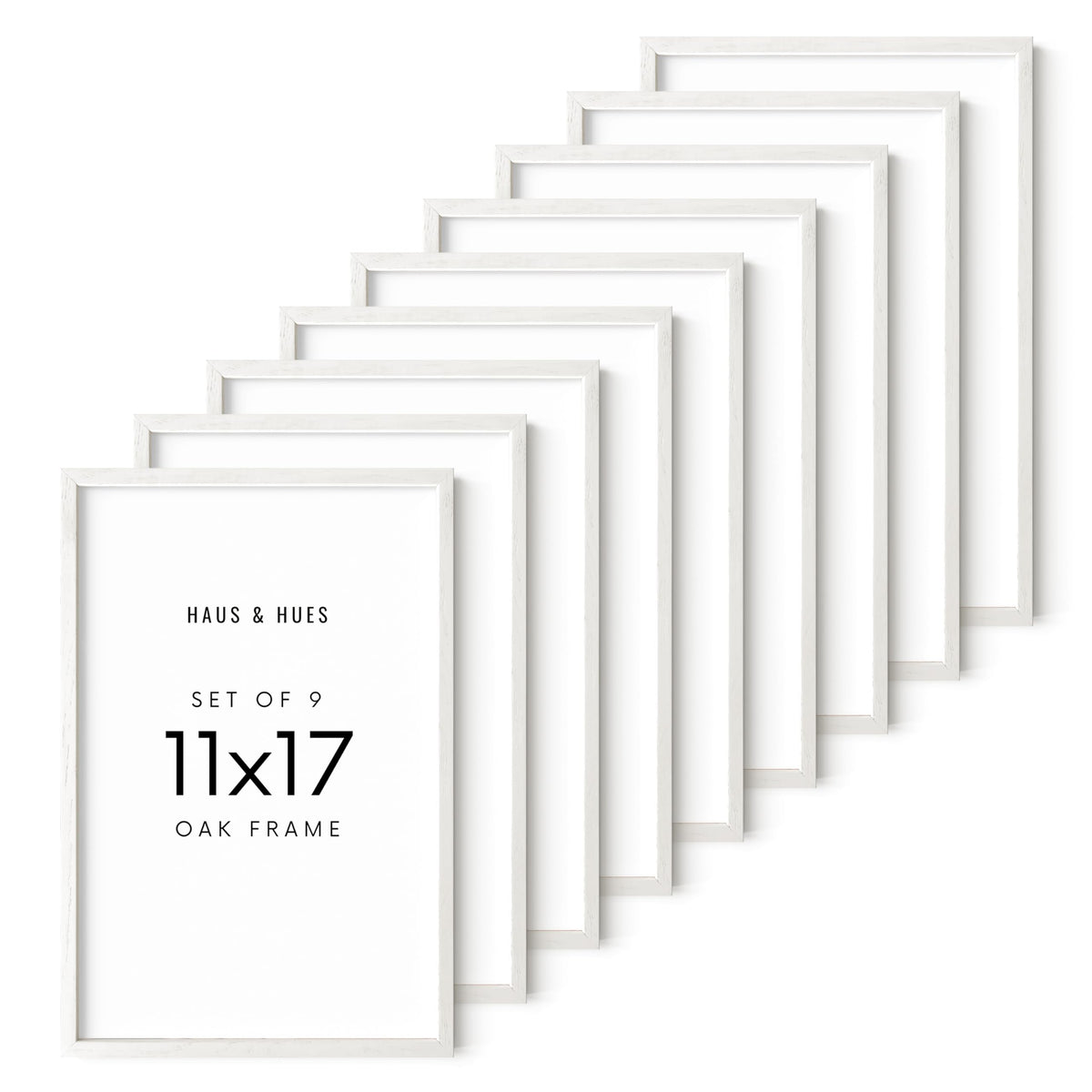 White Oak Wood 11x17 Picture Frames