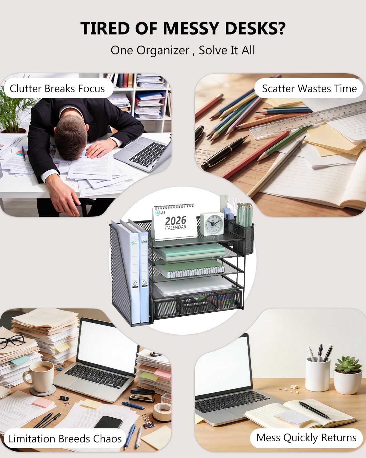 Desk File Organizer