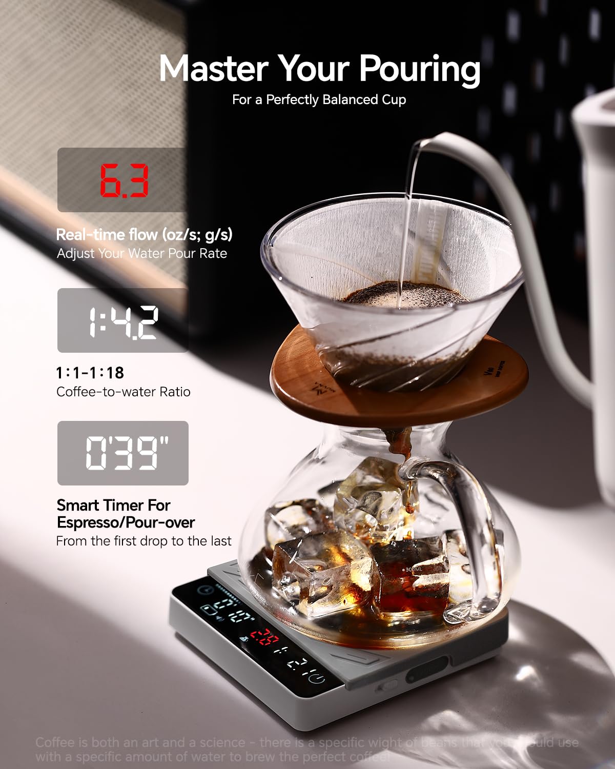 Digital Mini Coffee Scale with Timer