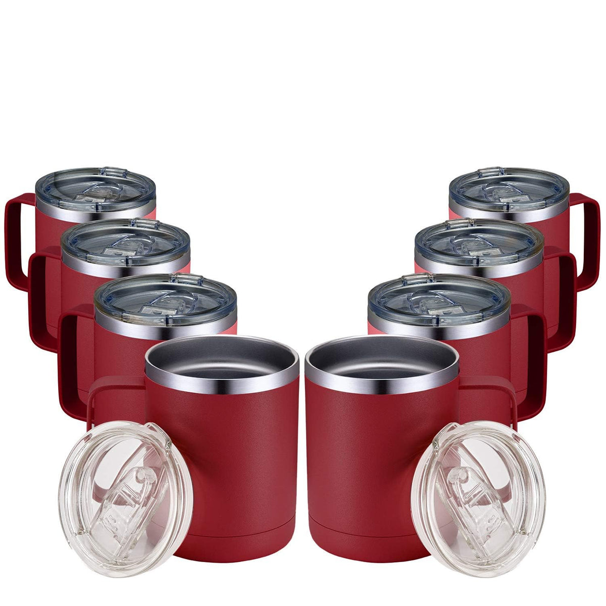12oz Coffee Mug With Handle 8 Pack Bulk (8 Count)