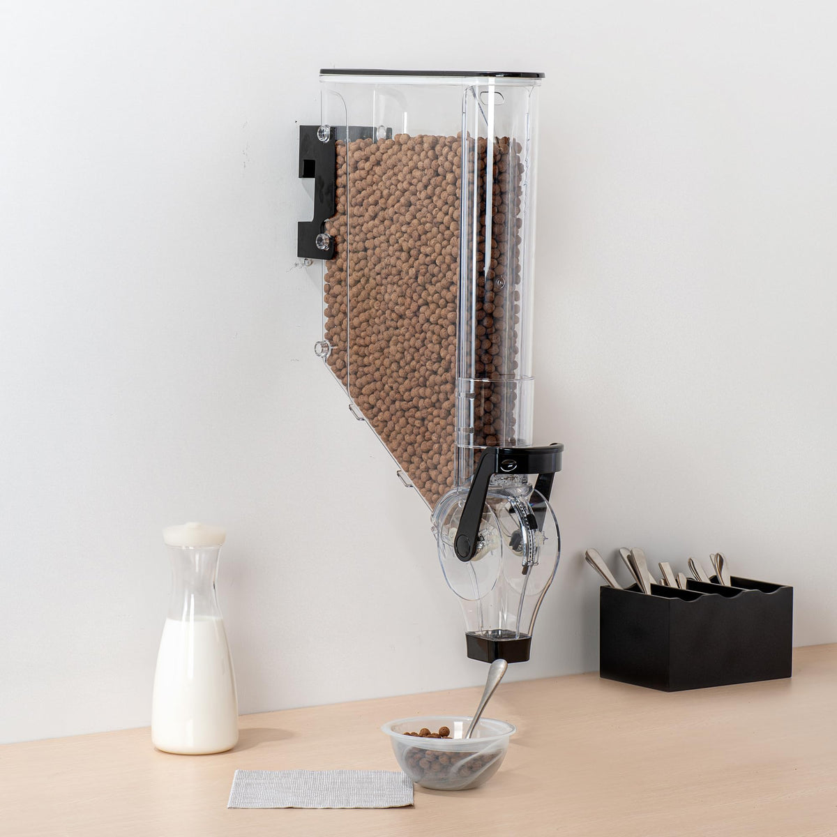Cereal Dispenser 3 gal Plastic Wall