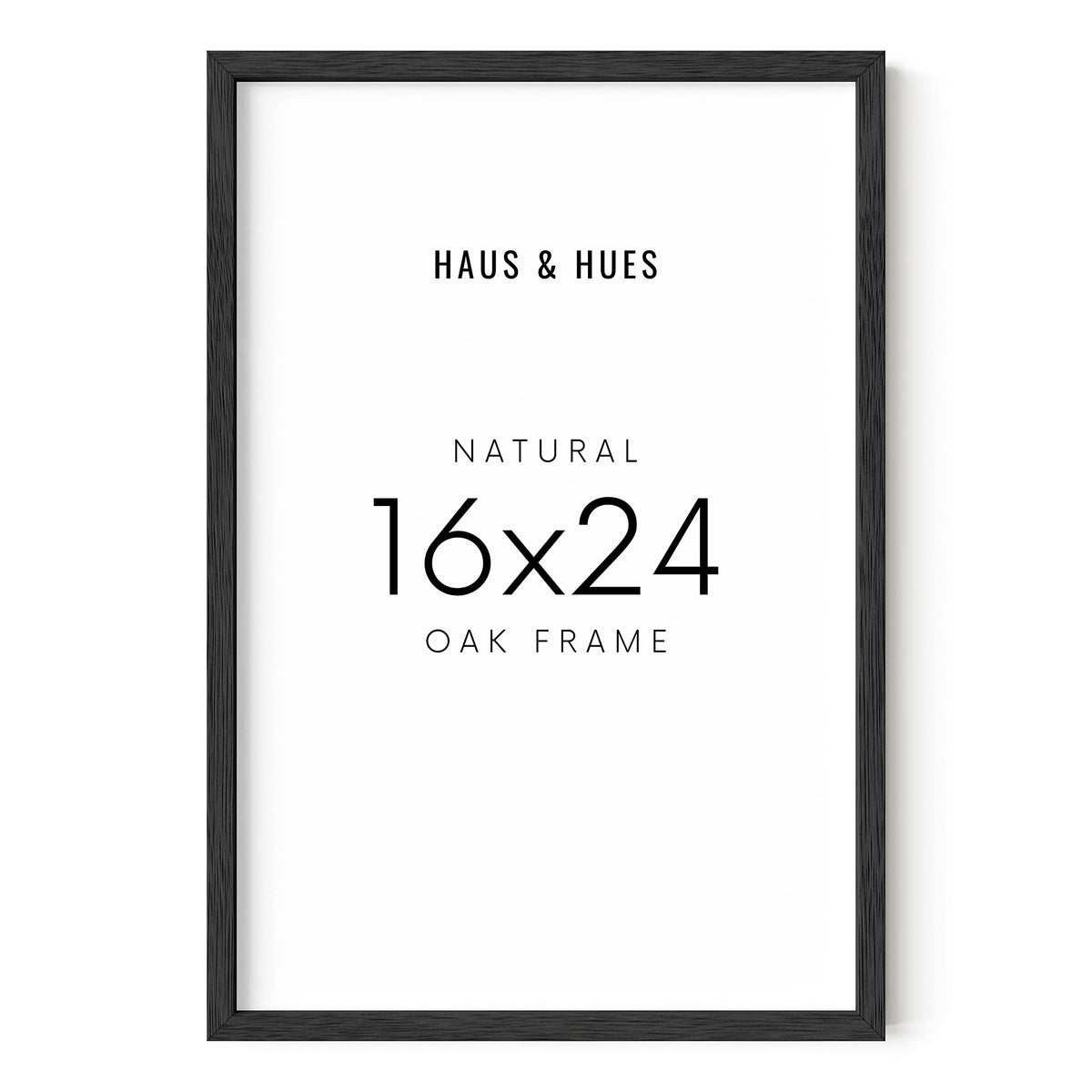 16x24 Black Oak Frame Set of 1