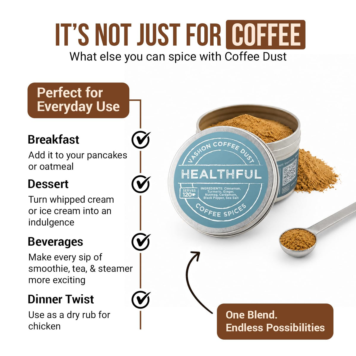 Coffee Dust Healthful Flavoring Powder (2 Ounce)