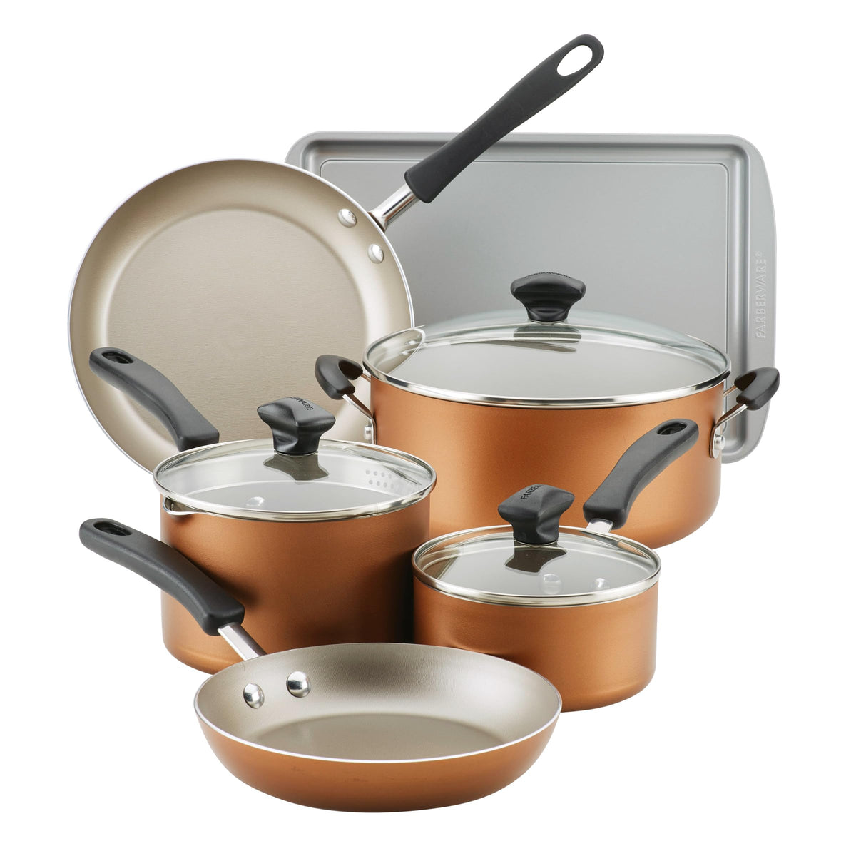 Cookstart Aluminum DiamondMax Nonstick Cookware Set