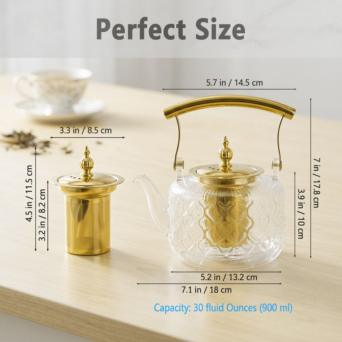 High Borosilicate Glass Teapot
