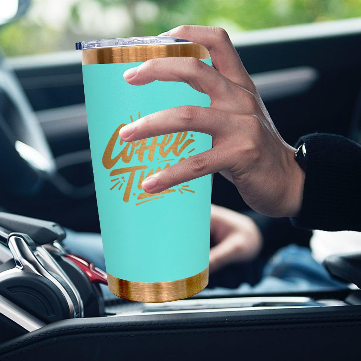 20 oz Tumbler Bulk Stainless Steel Tumblers with Lids and Straws MintGreen