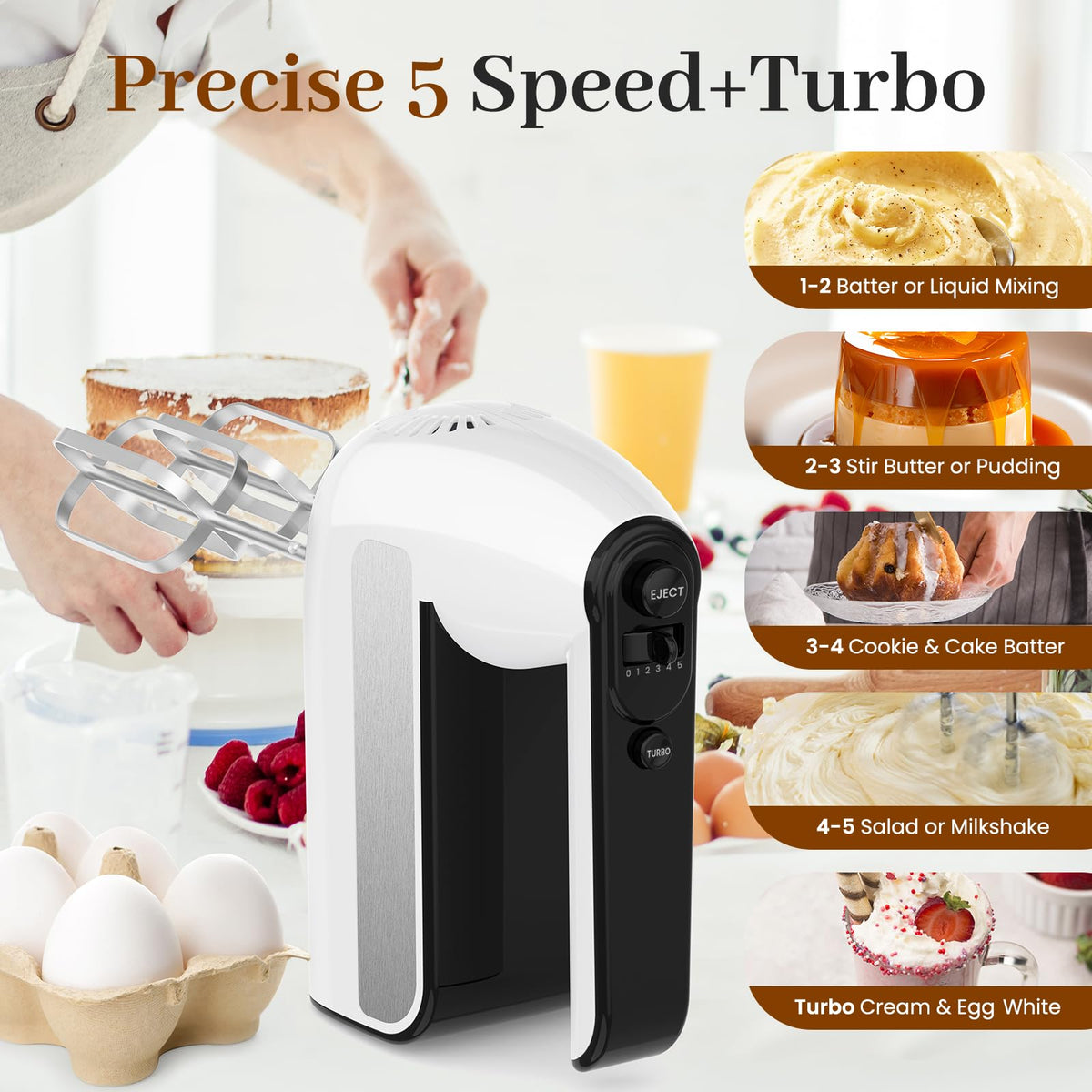 5 Speed Electric Hand Mixer