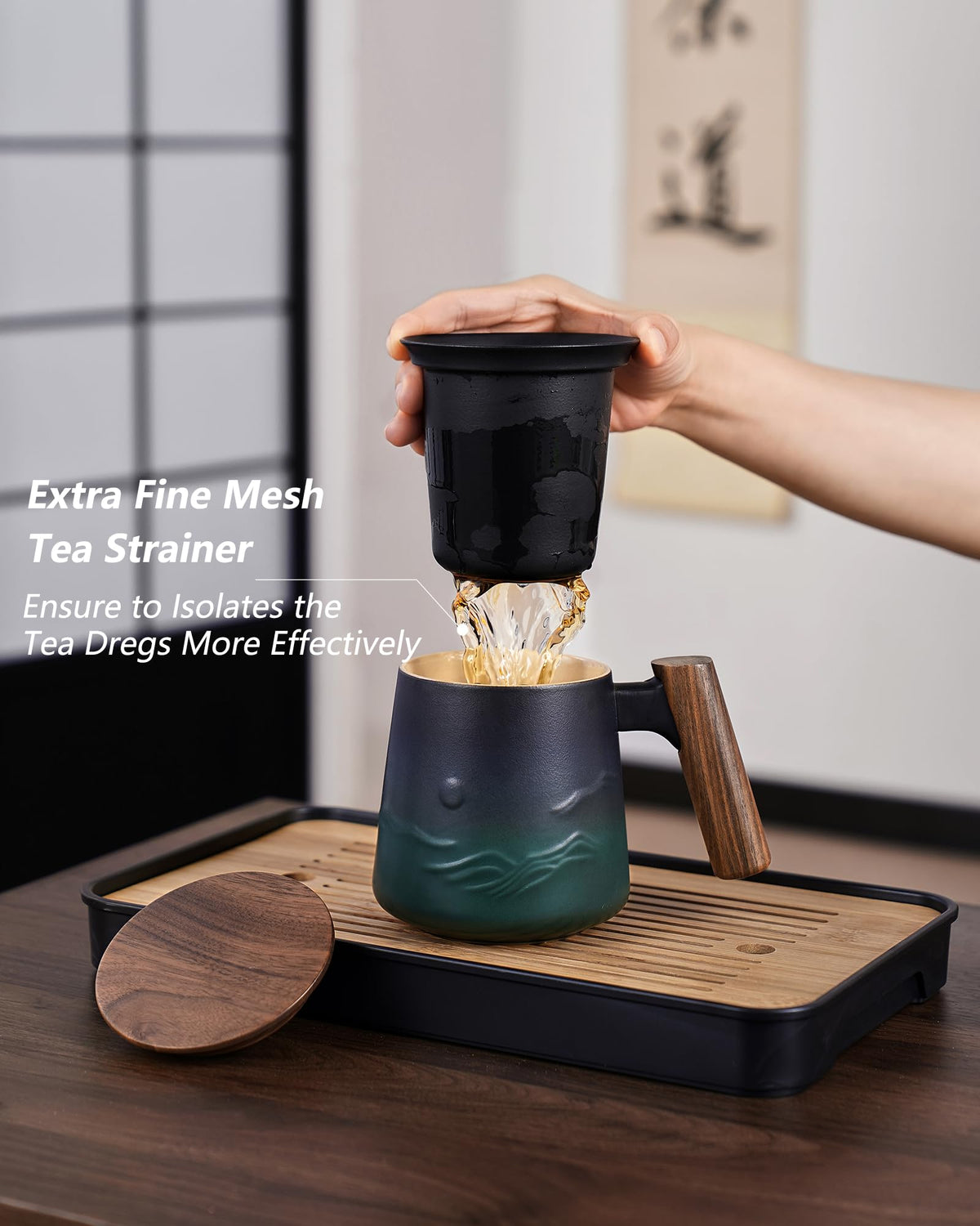Tea Infuser Mug with Lid for Loose Tea Steeper
