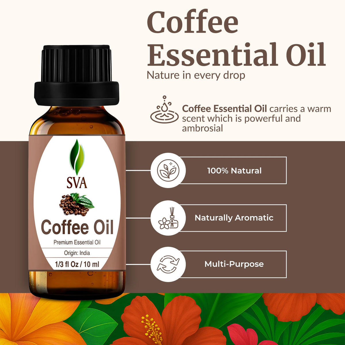 SVA Coffee Essential Oil in Glass Bottle