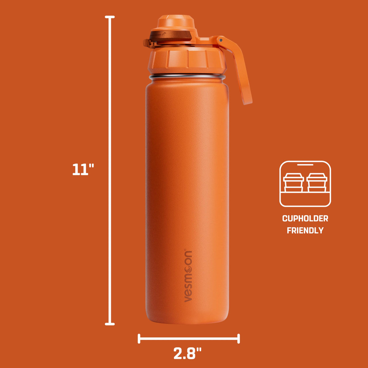 Vessence 24 Oz Stainless Steel Tea Infuser Bottle for Loose Leaf Tea