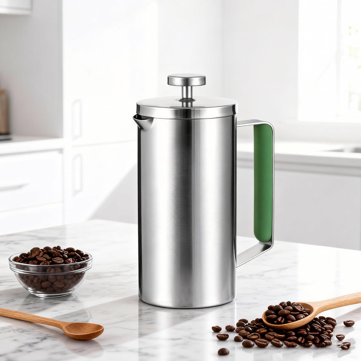 Stainless Steel French Press Coffee Maker 21OZ