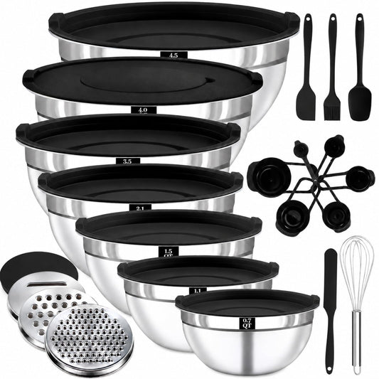21PCS Mixing Bowls with Lids Set (7.99 Count)