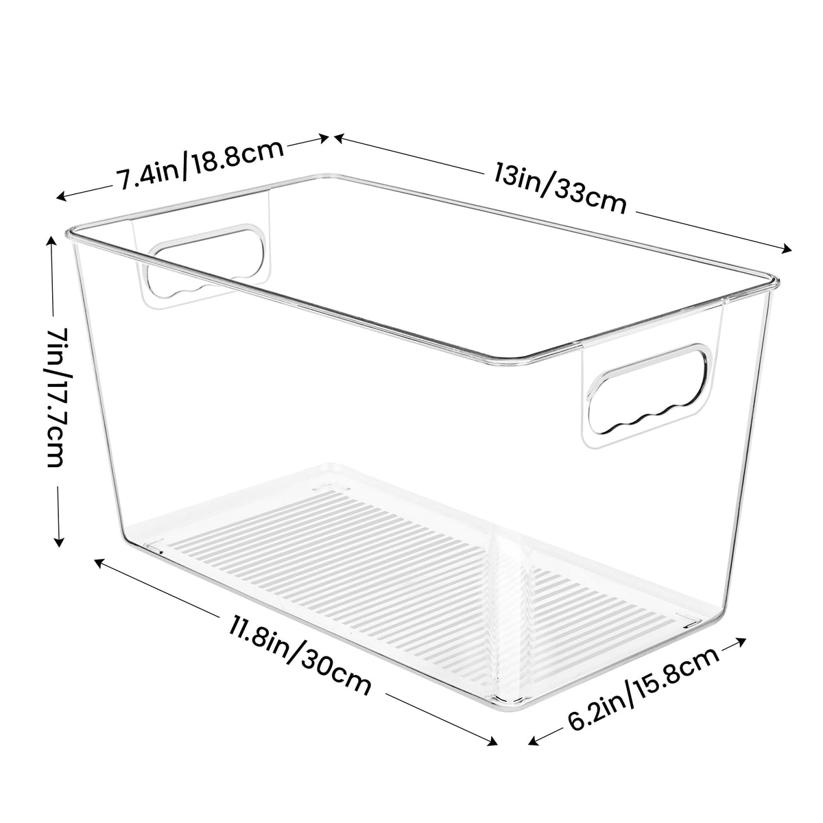 10 Pack Clear Storage Bins (10 Count)