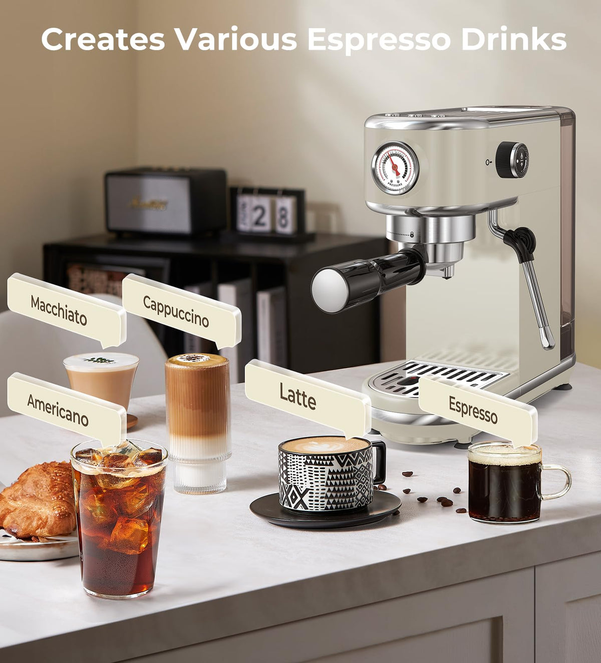 Espresso Machine with Milk Frother