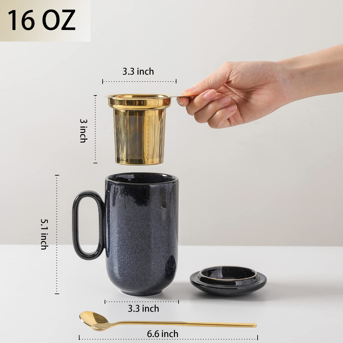 Ceramic Tea Cup Mug Infuser