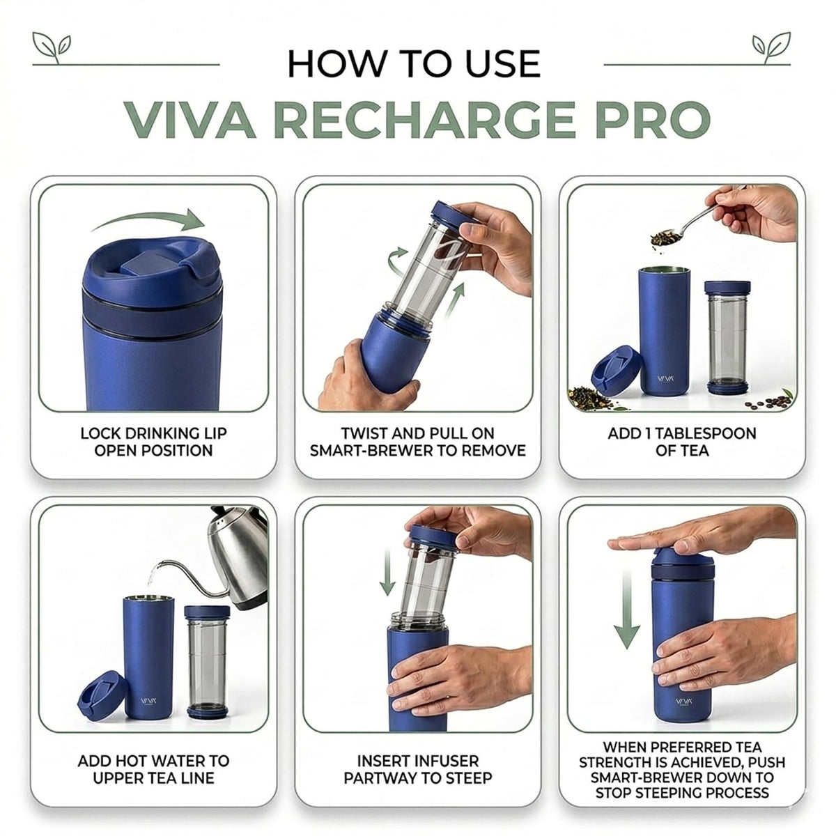 VIVA Recharge Tea Infuser Bottle