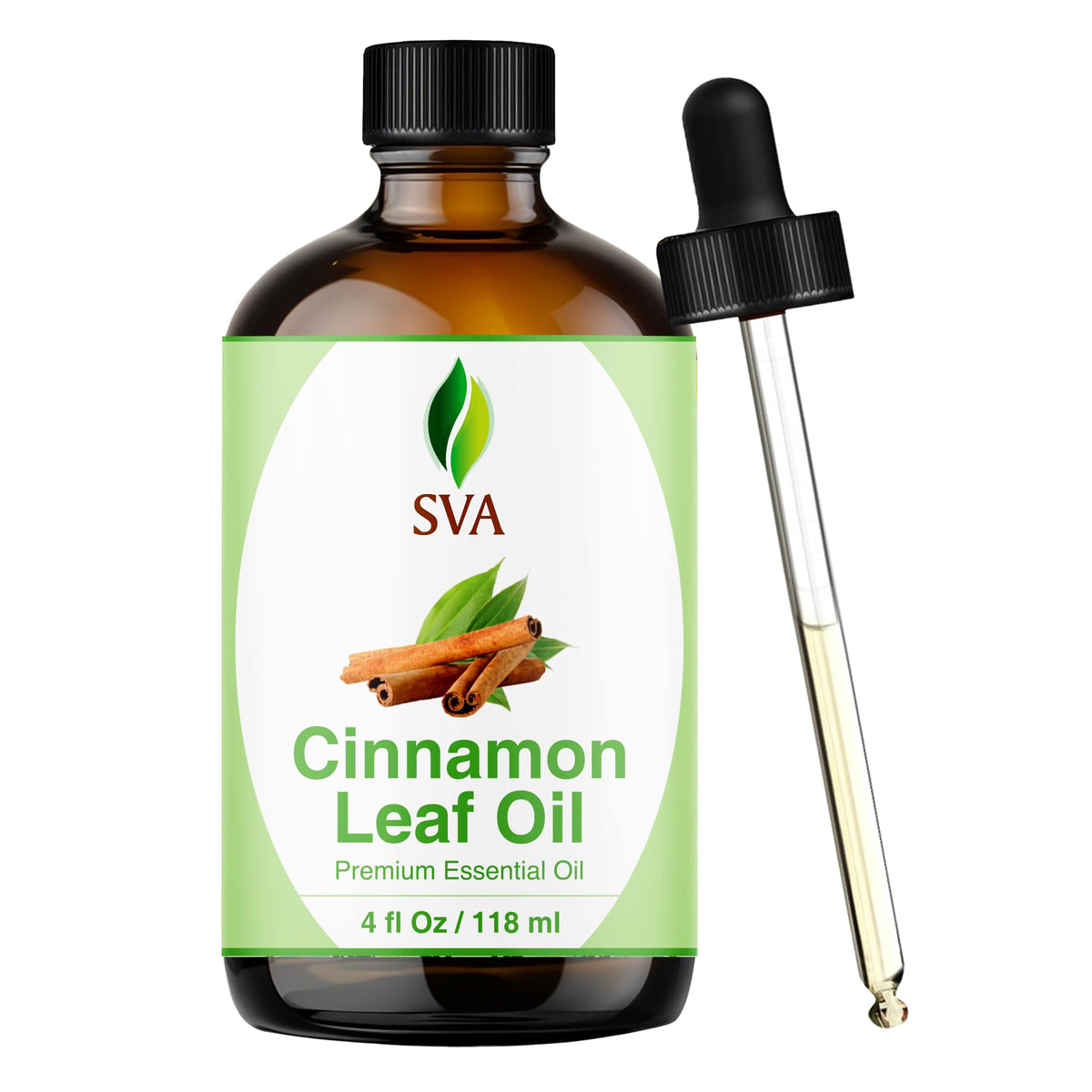 SVA Cinnamon Leaf Essential Oil with Dropper (4 Fl Oz)