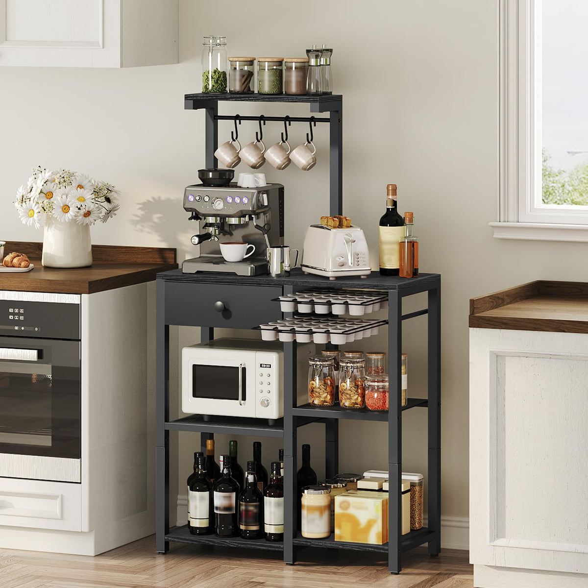 Bakers Rack with Storage