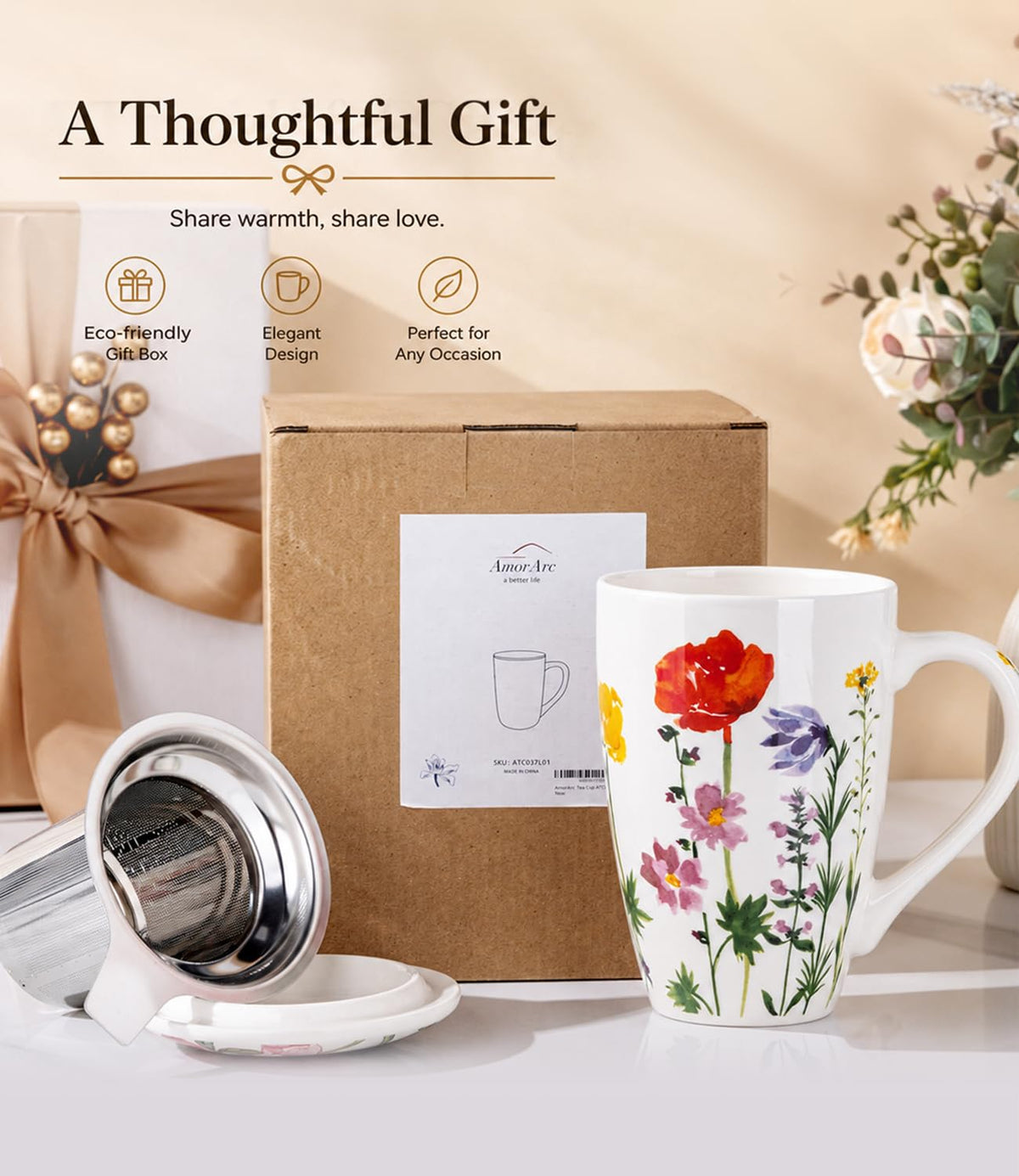 Tea Cup With Infuser and Lid