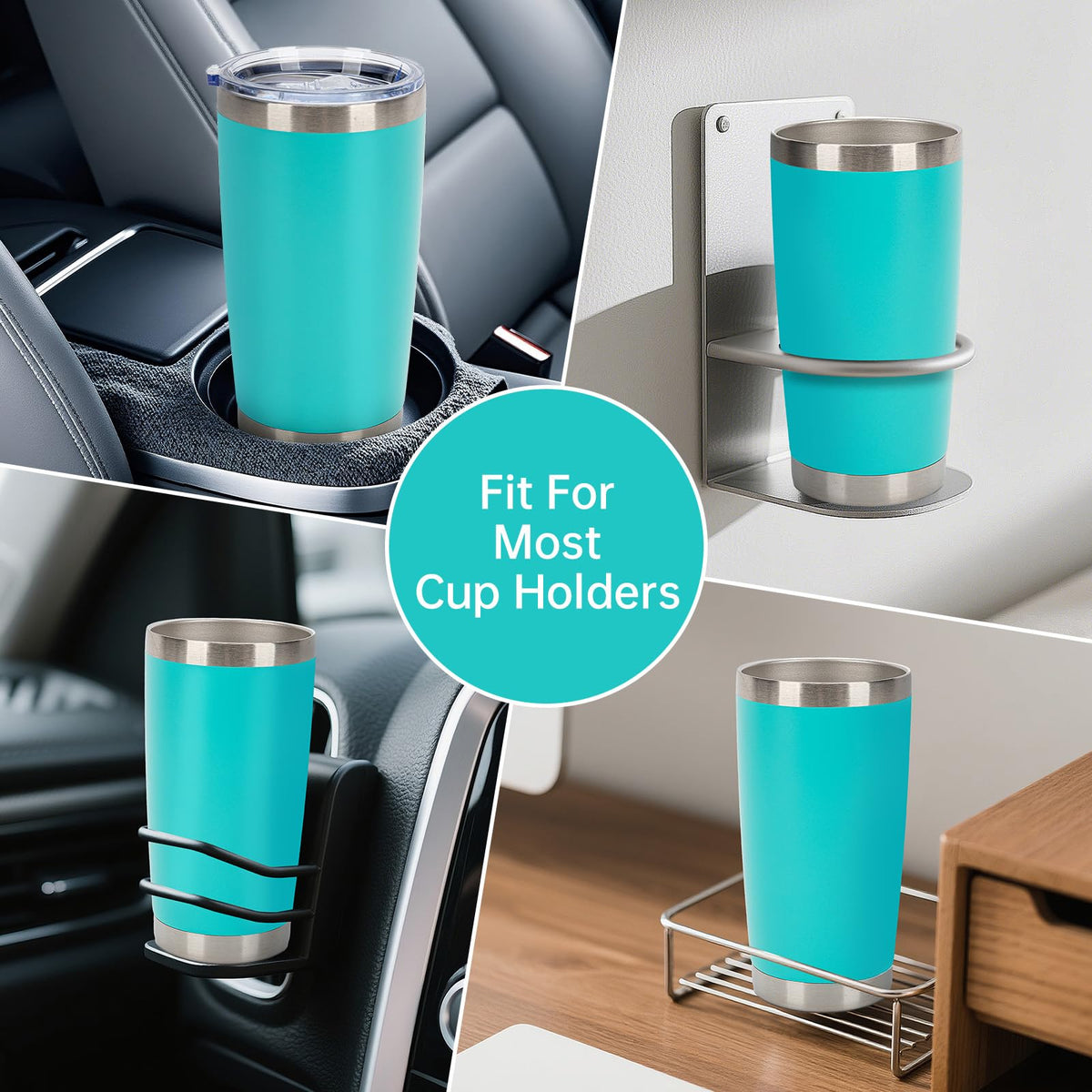32 Pack 20oz Stainless Steel Insulated Bulk Tumblers with Lid&Straw (32 Count)