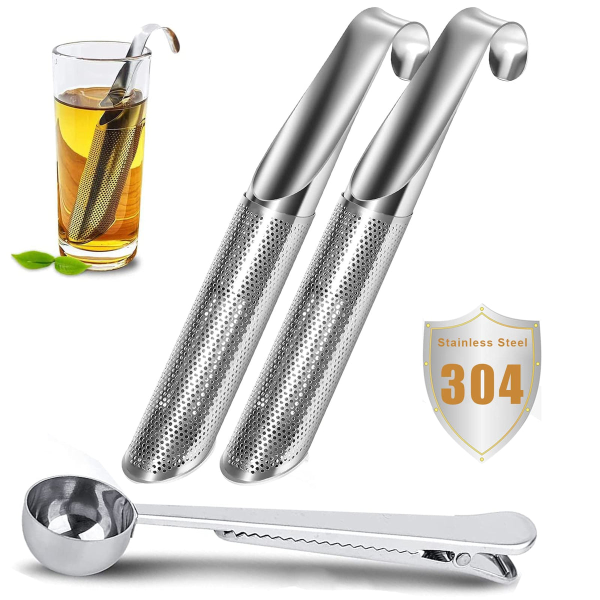 Tea Strainer & Infuser Set (2 Count)