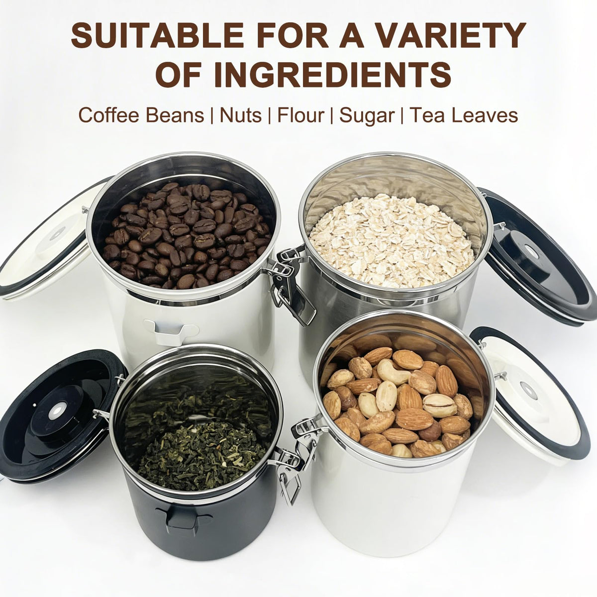 2.8L Airtight Vacuum Coffee Canister