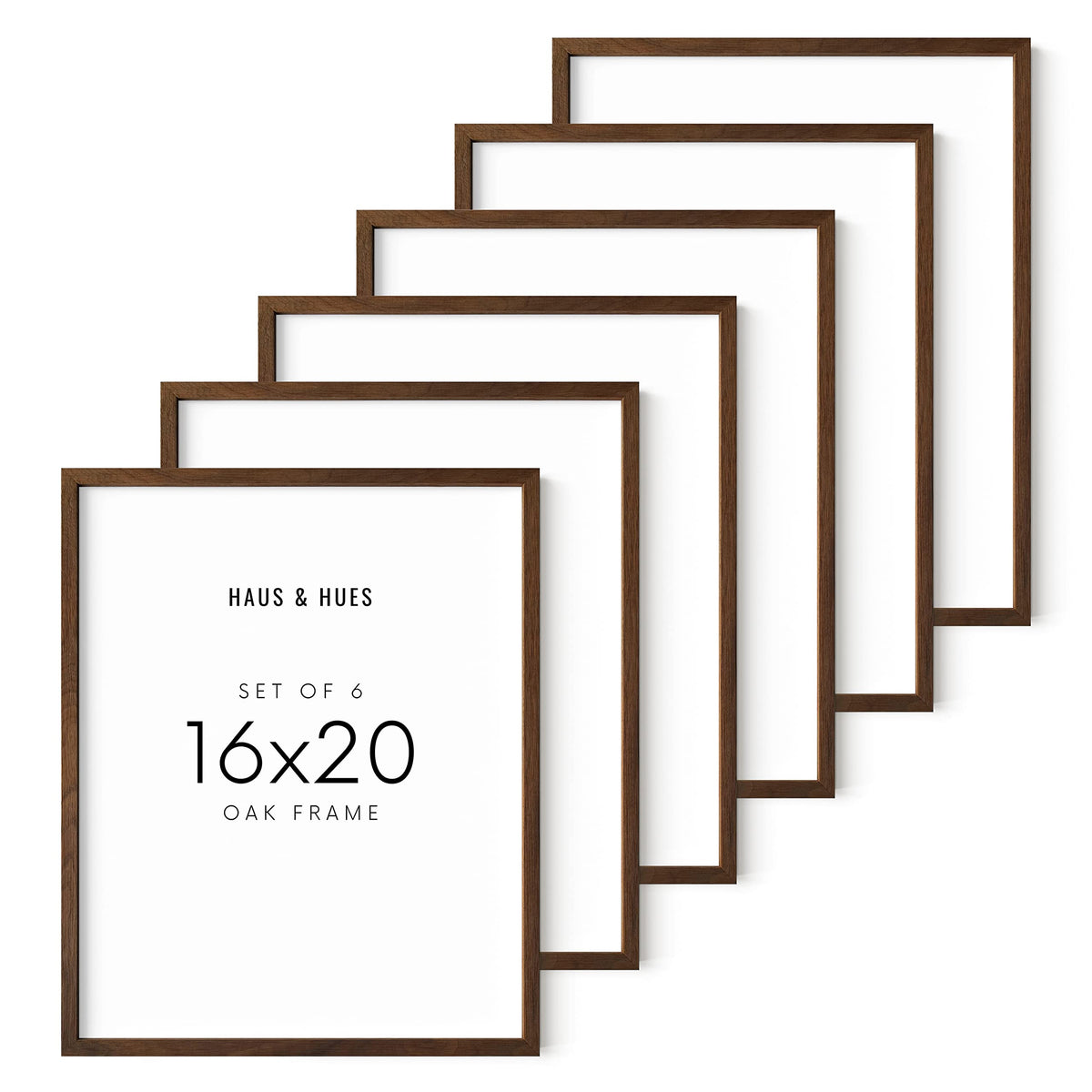 Walnut Oak 16x20 Poster Frames (6 Count)