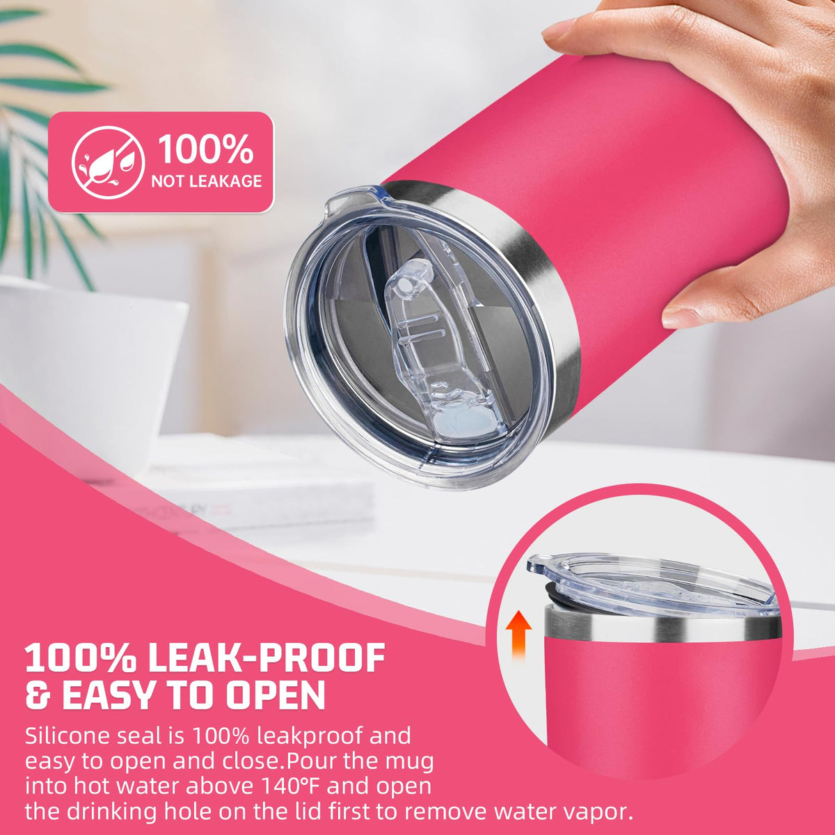 20 oz Tumbler with Lids and Straws