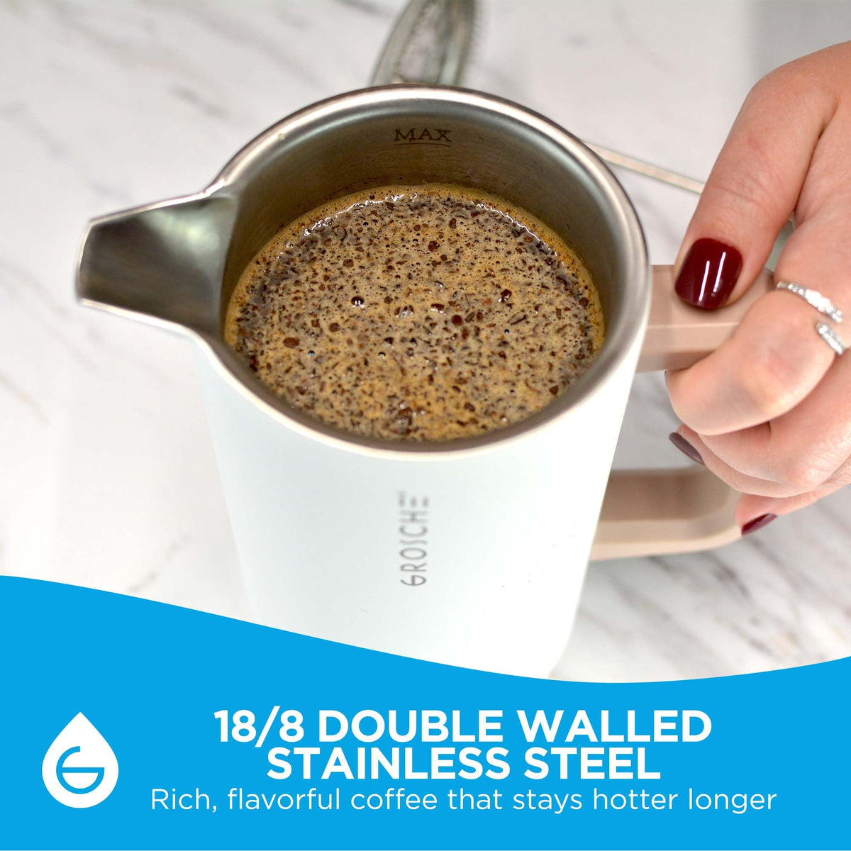 Dublin Double Wall Stainless French Press