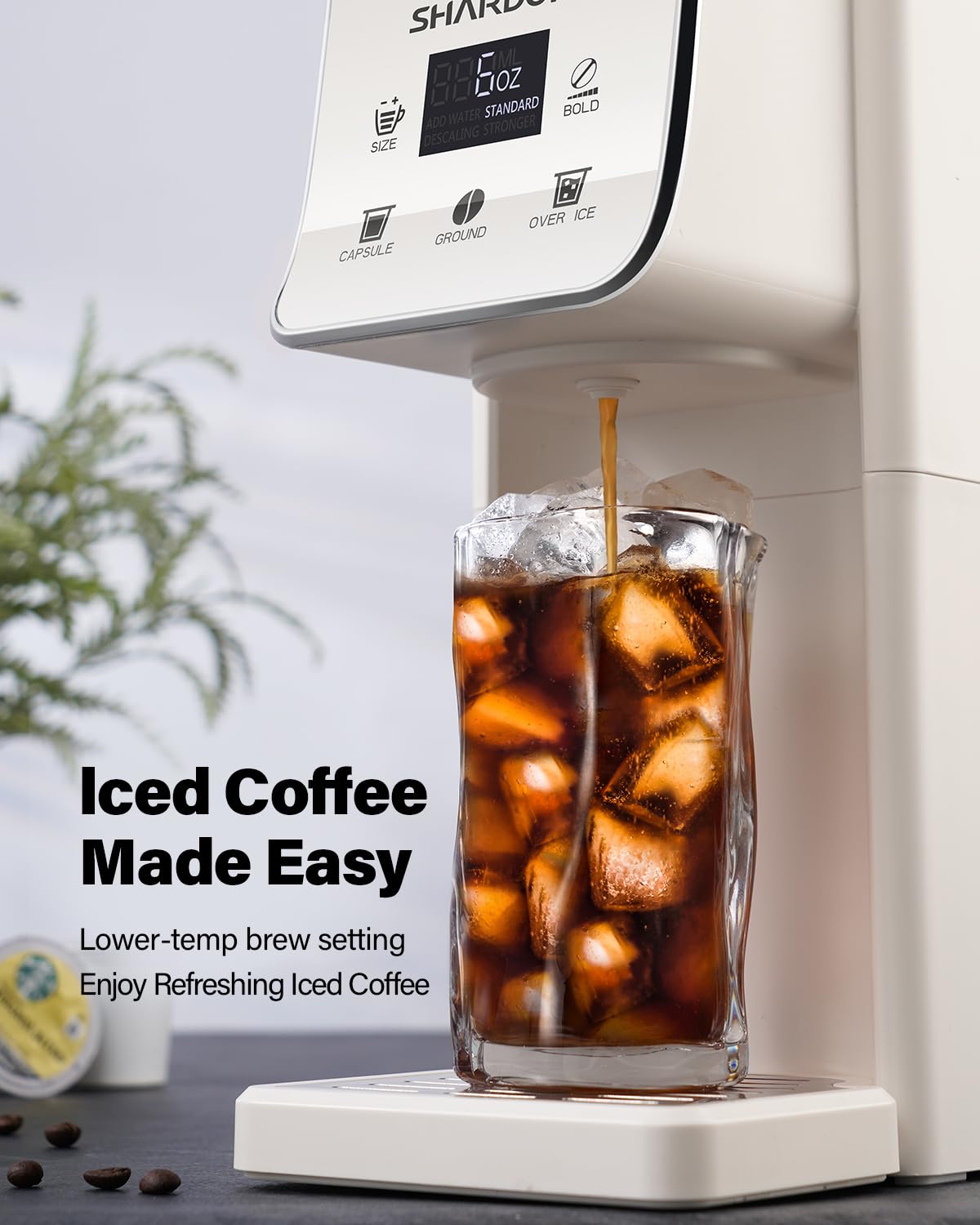 Coffee Maker Hot & Iced With Bold Setting