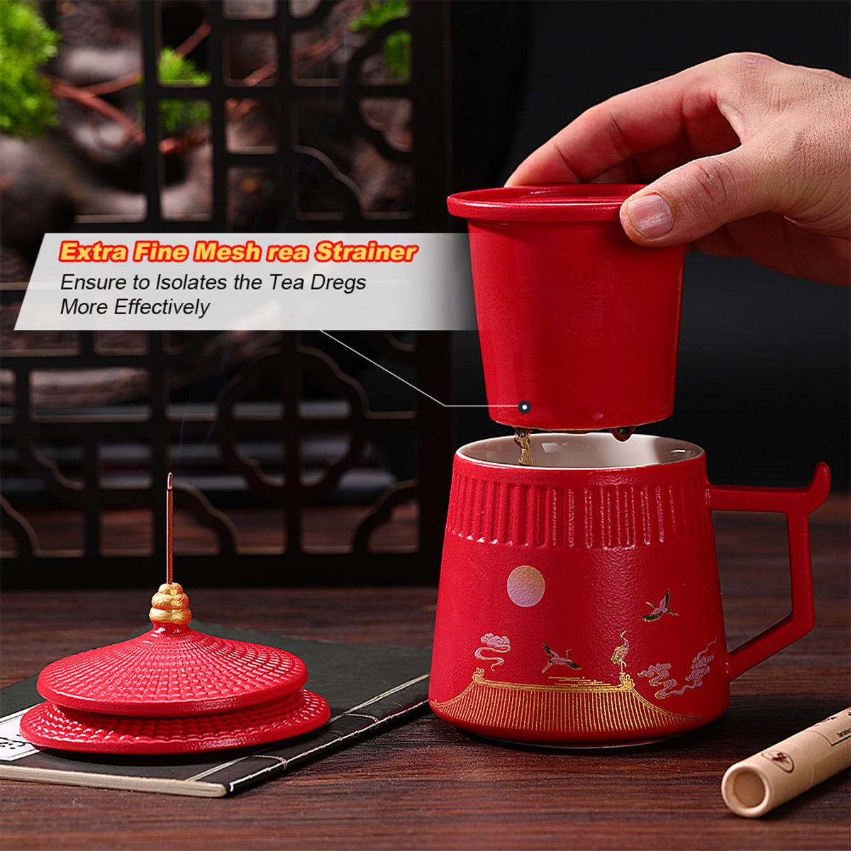 Loose Leaf Tea Cup with Infuser and Lid
