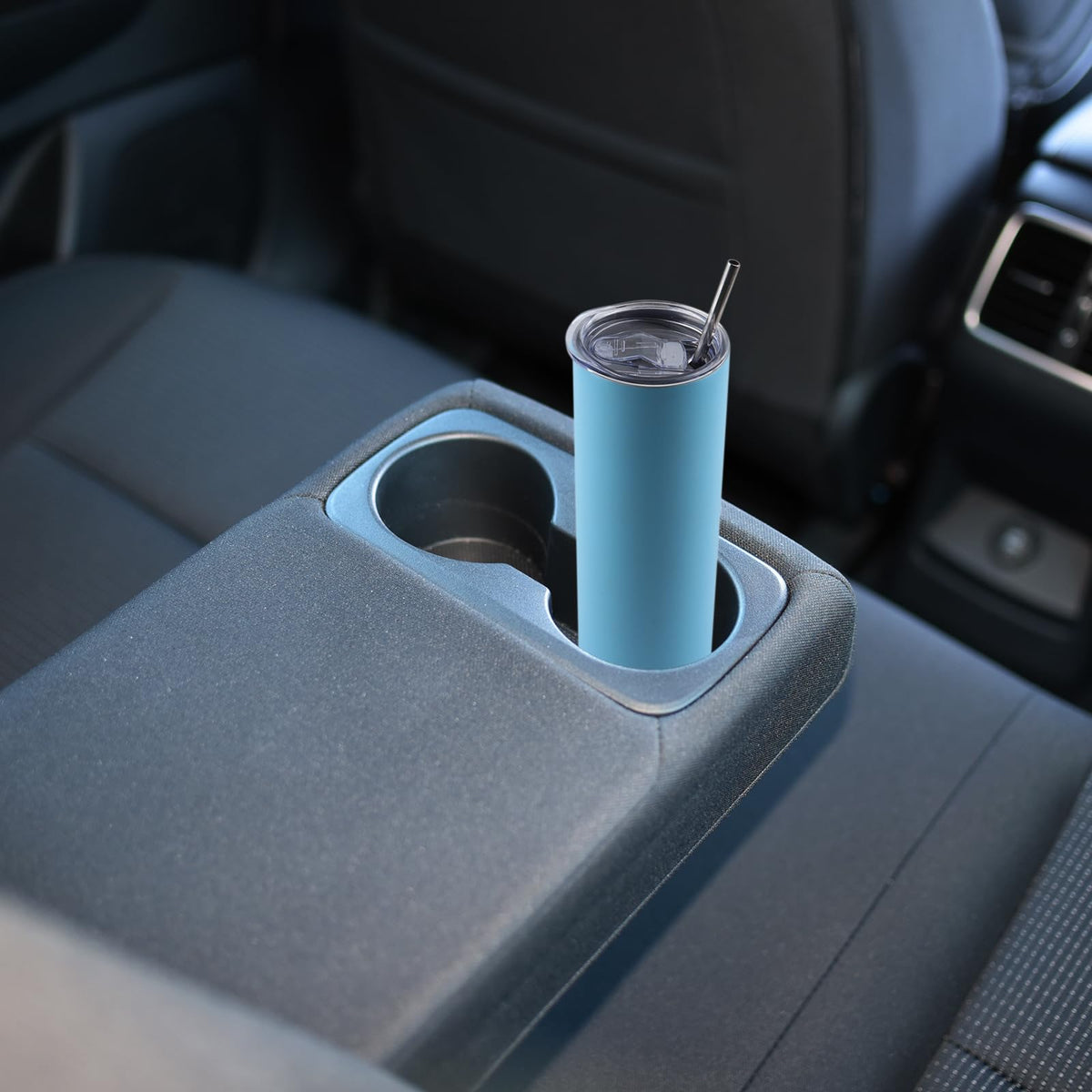 8 Pack Skinny Tumblers with Straws and Lids