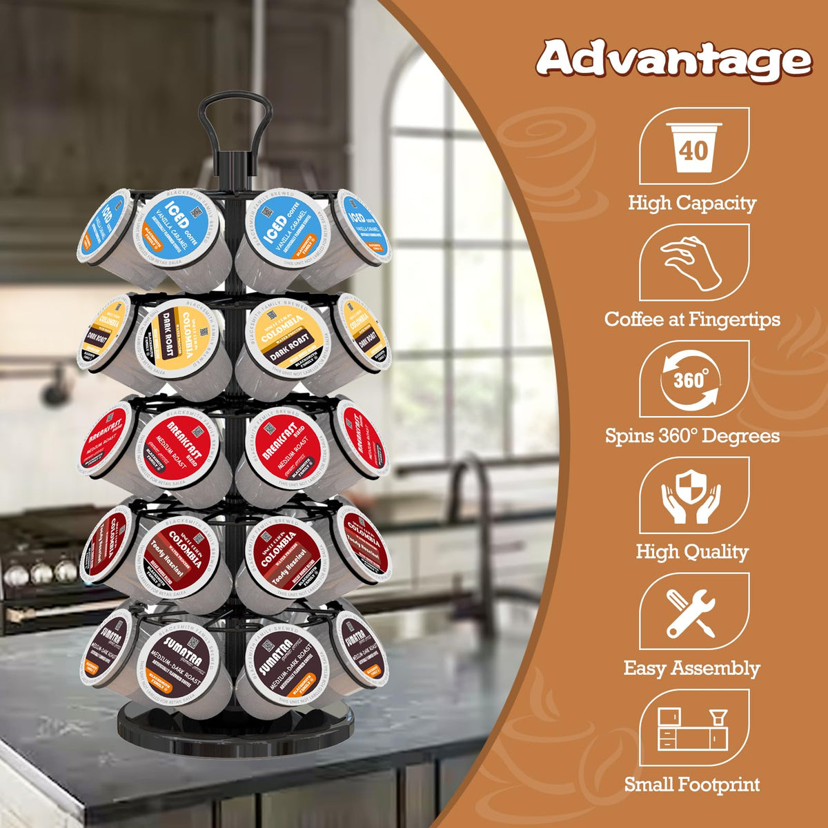 K Cup Holder 40 Pods Capacity