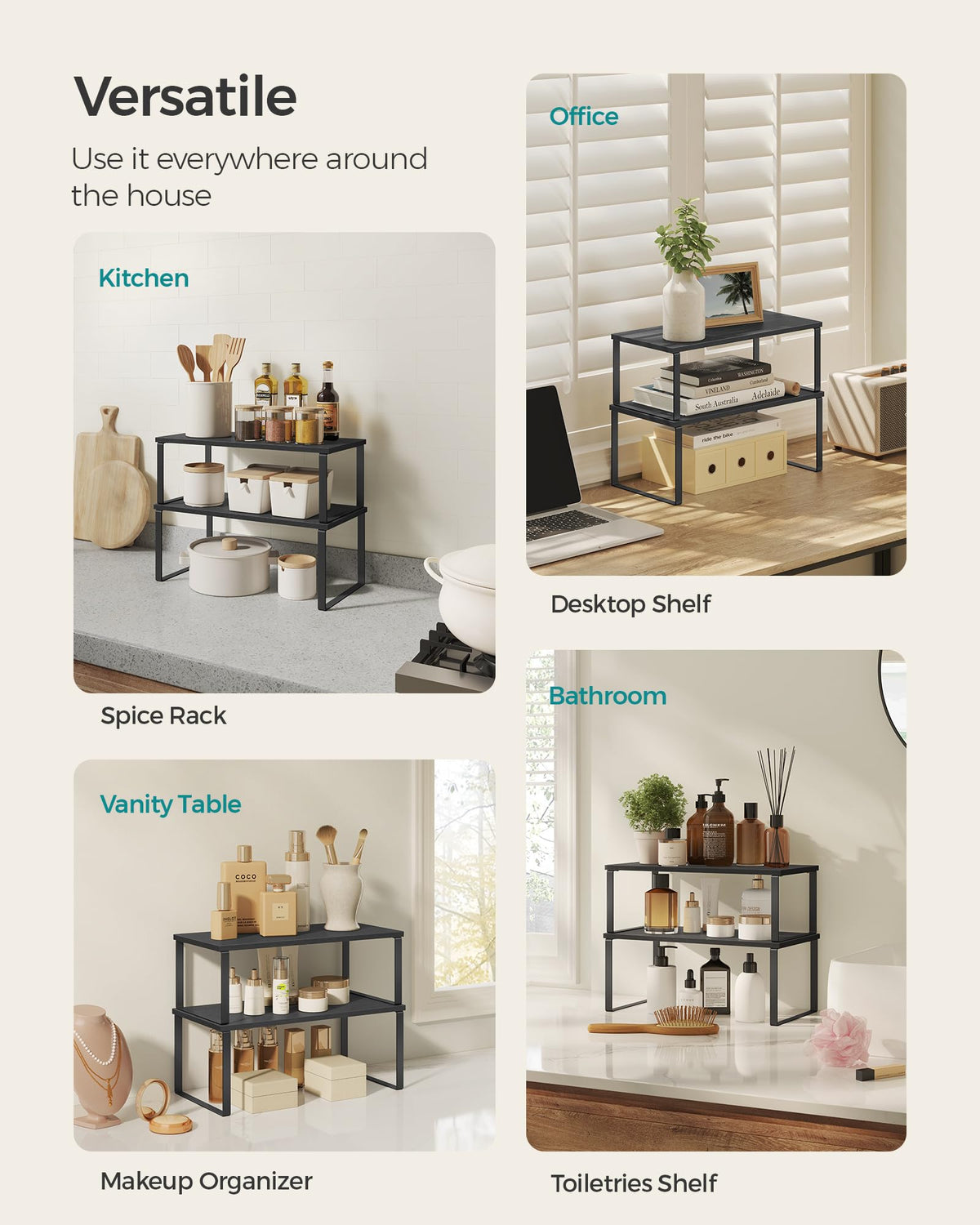 Cabinet Organizer Shelf (2 Count)