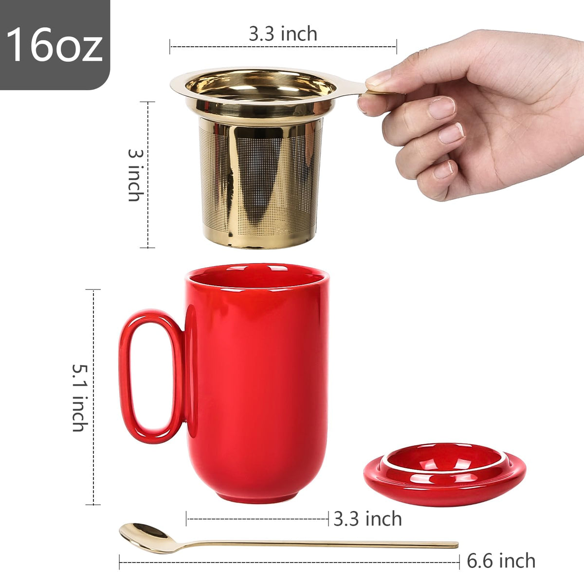 Ceramic Tea Mug Infuser