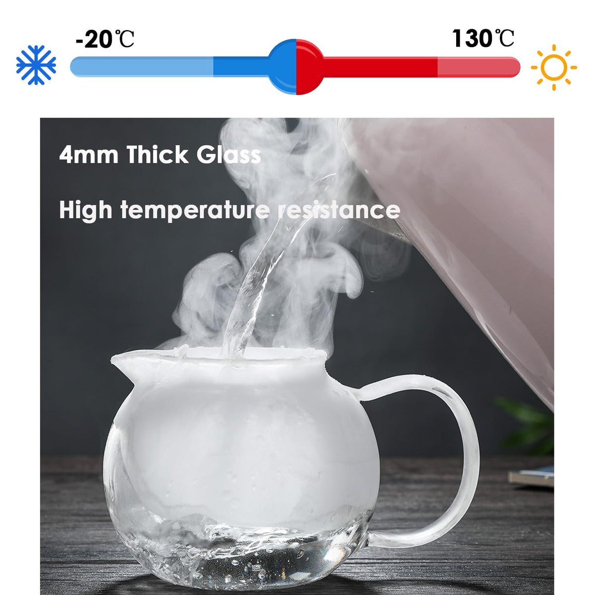 Glass Teapot with Removable Infuser
