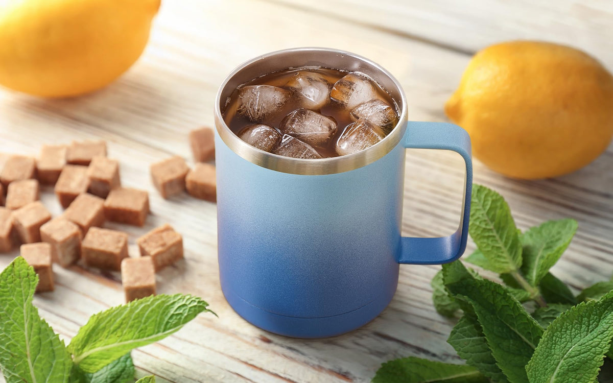 12oz Coffee Mug With Handle and Sliding Lid
