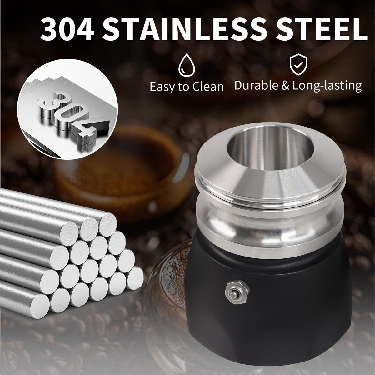 2 3 Cup Moka Pot Tamper