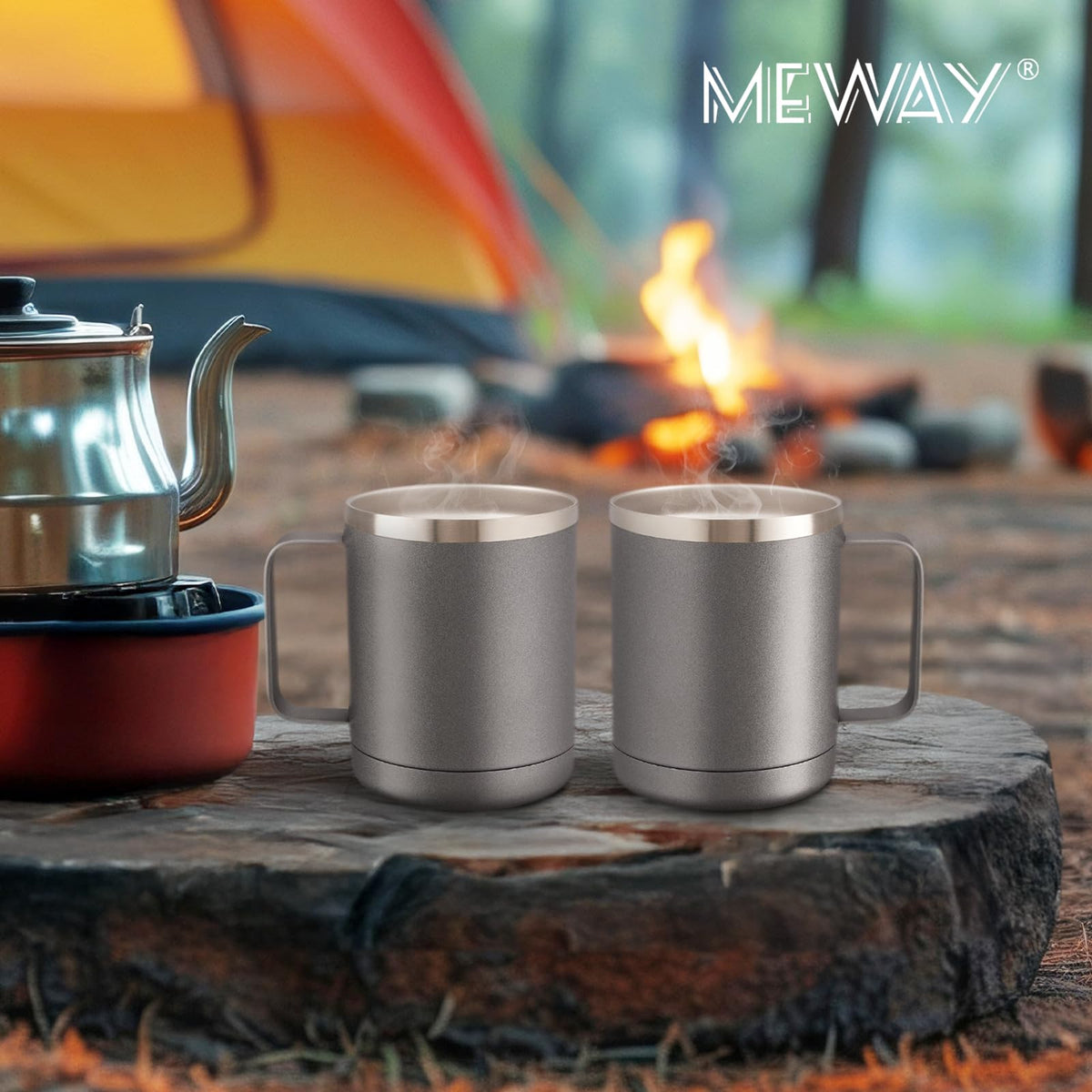 12oz Coffee Mug With Handle 2 Pack Bulk (2 Count)