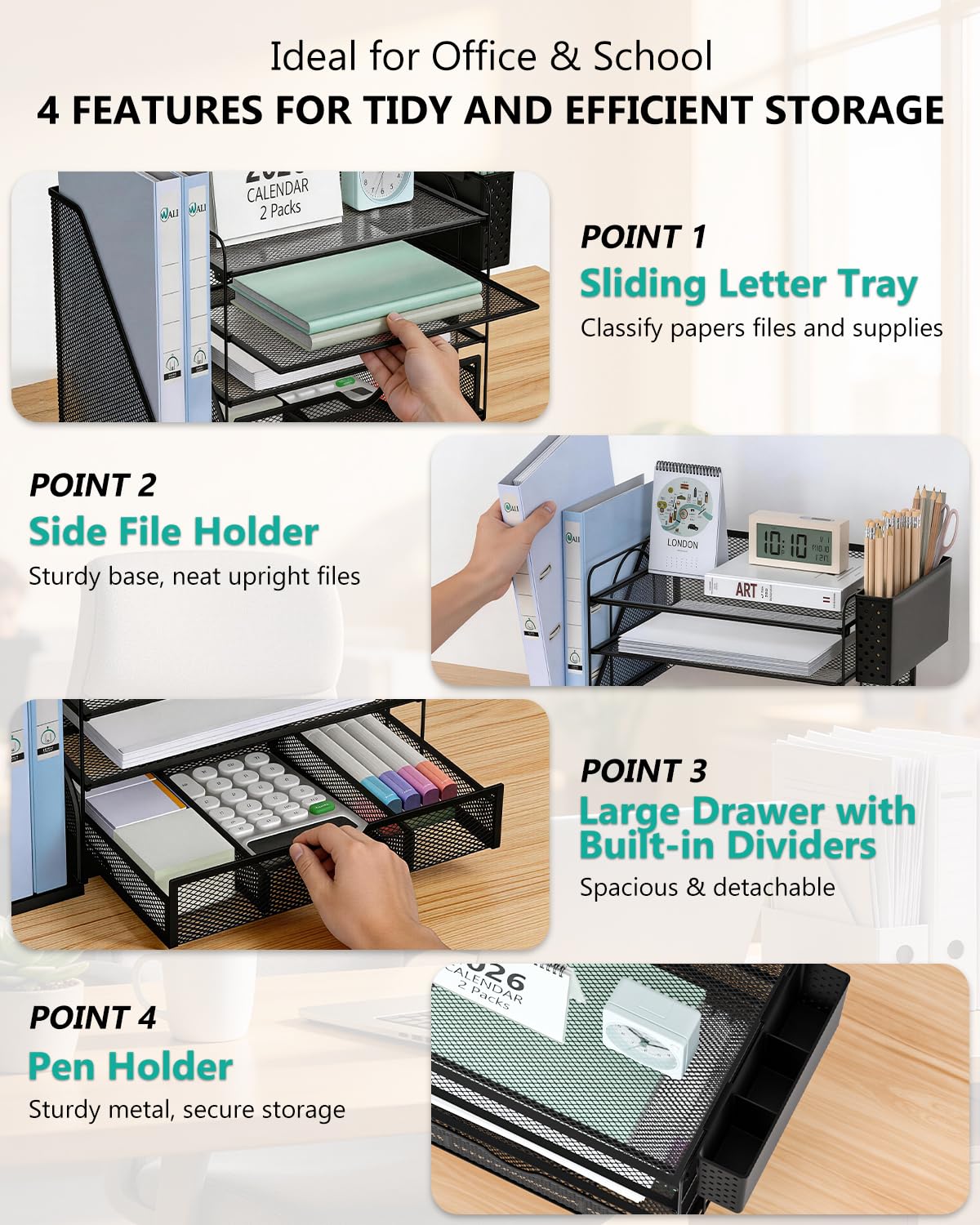 Desk File Organizer (2 Count)