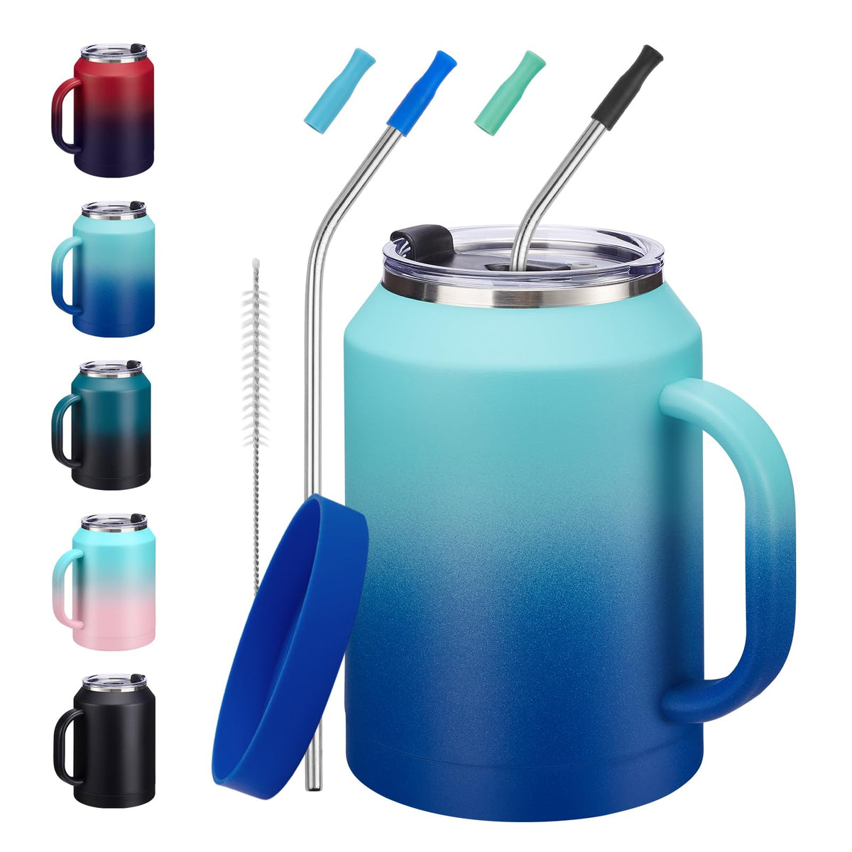 50oz Insulated Mug Tumbler with Handle