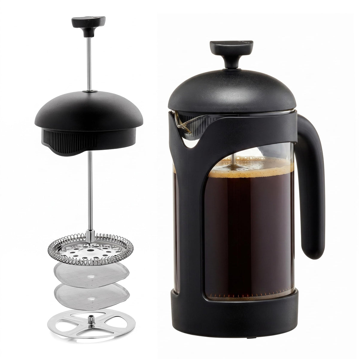 20oz French Press Coffee Maker with 4