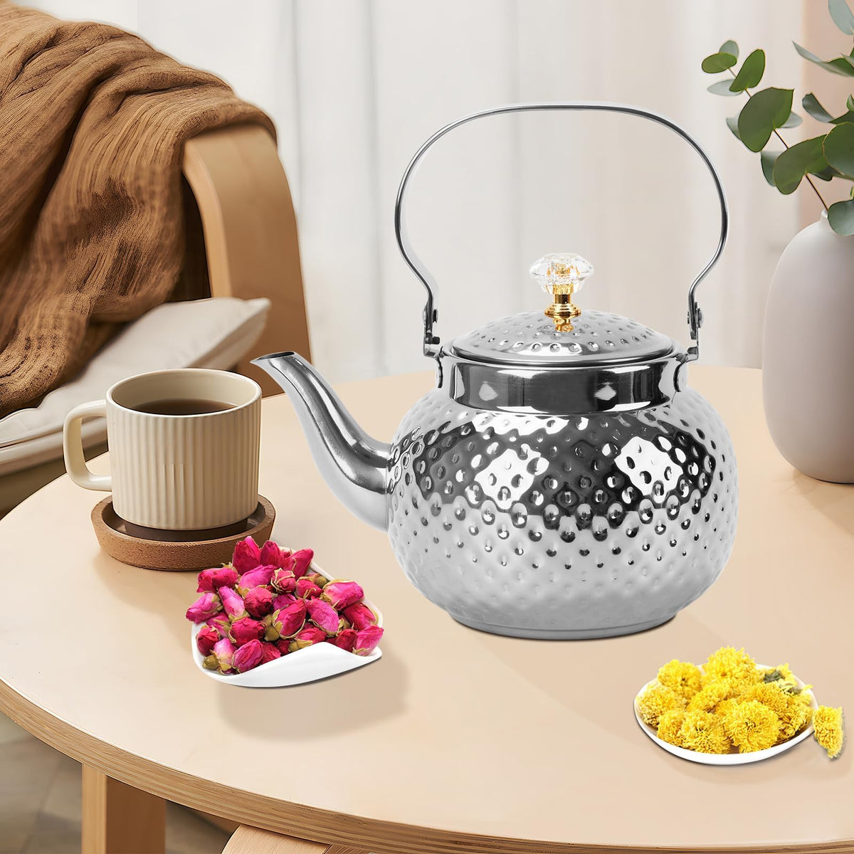 2L Hammered Tea Kettle Stovetop (70 Count)