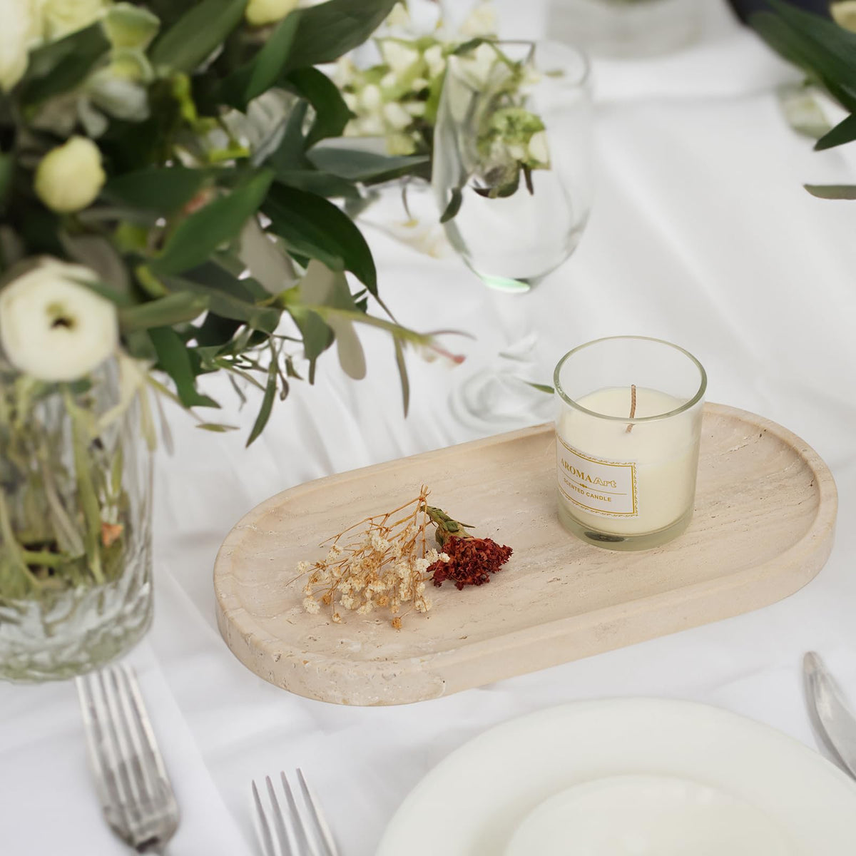 Italian Travertine Tray