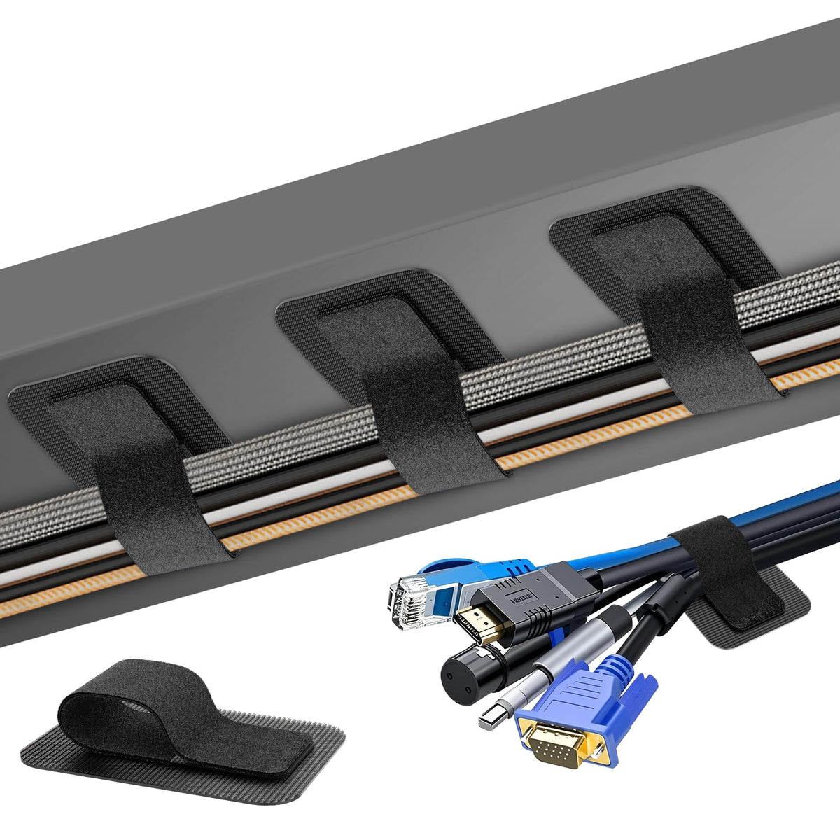 Cable Management Under Desk (61 Count)