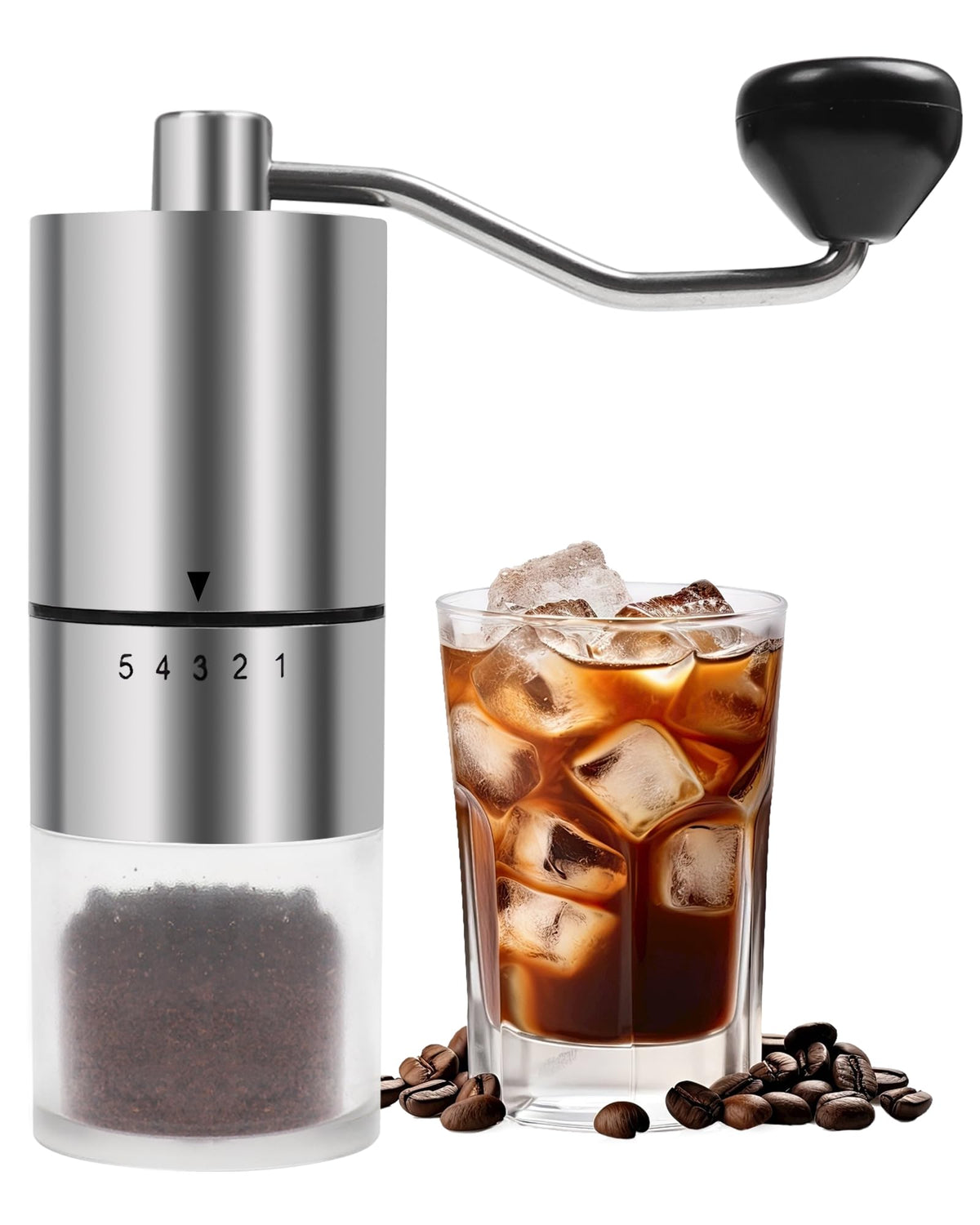 Manual Coffee Grinder With Ceramics Burr For Espresso