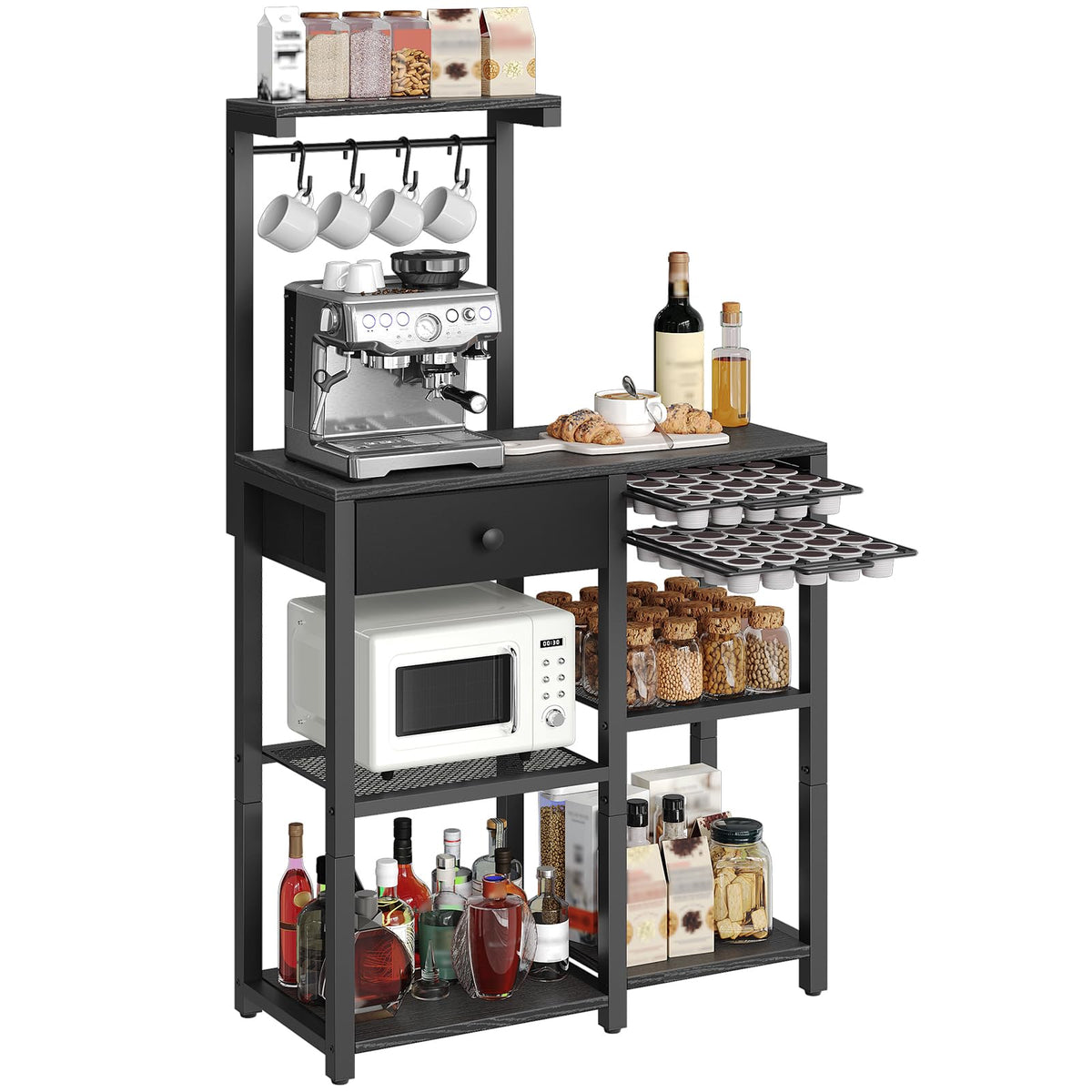 Bakers Rack with Storage