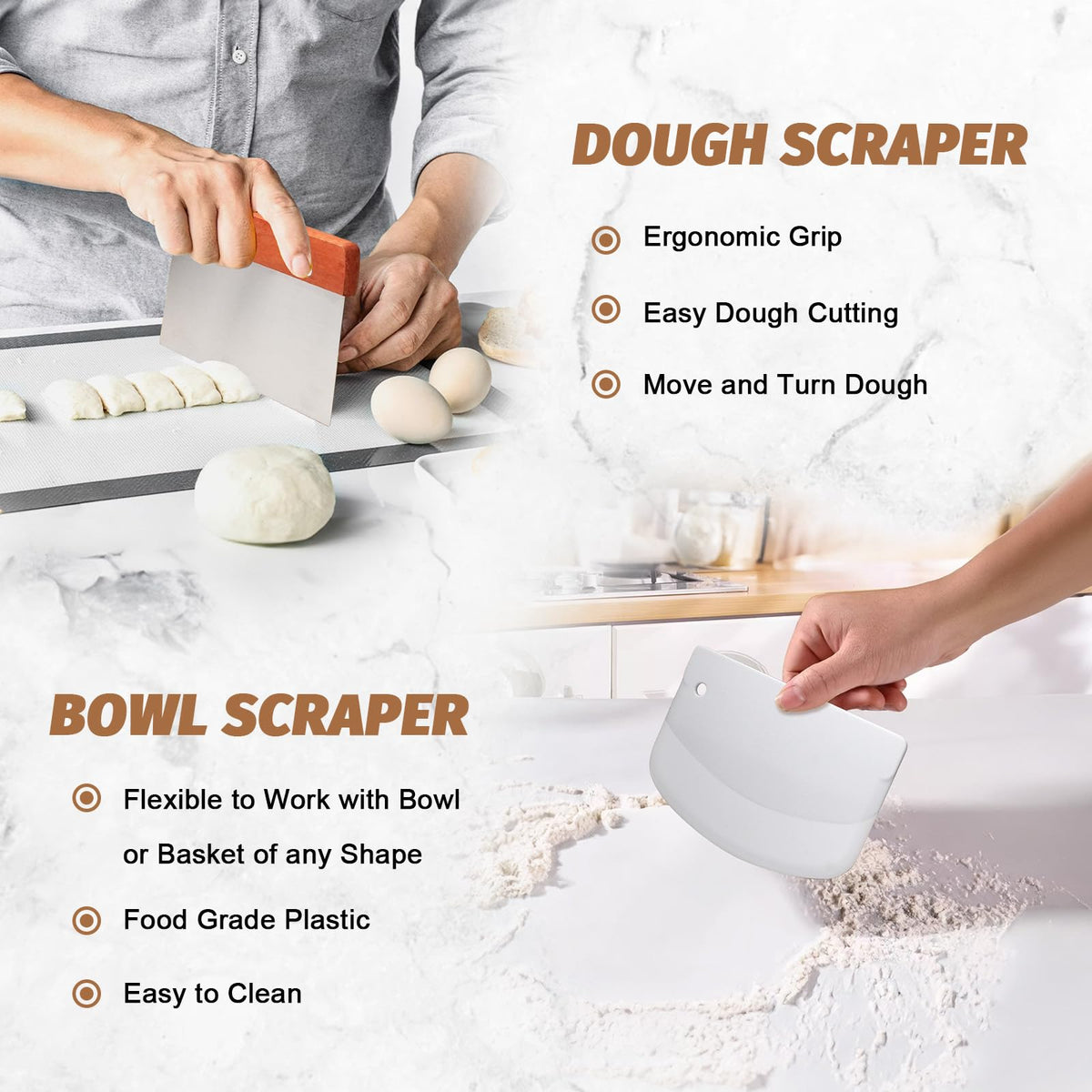 Sourdough Proofing Basket Gift Set (2 Count)